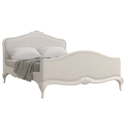 Willis & Gambier Etienne Grey Fabric and Wooden Bed Frame