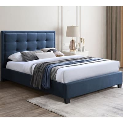 Gainford Blue Fabric Bed