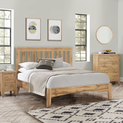 Hampstead Oak Wooden Bed Frame