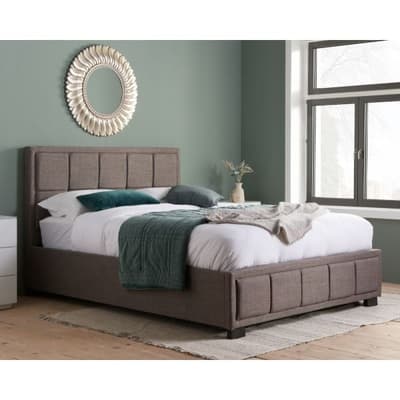 Hannover Grey Fabric Bed