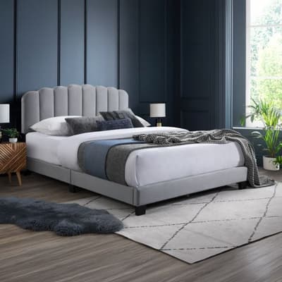 Hope Grey Fabric Bed