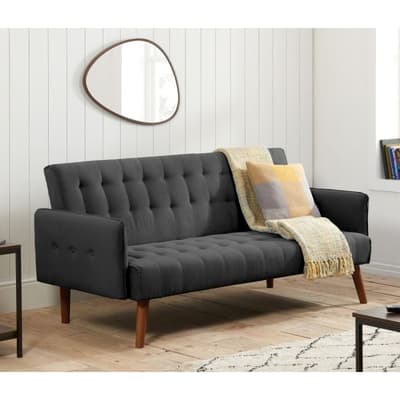 Hudson Charcoal Fabric Sofa Bed