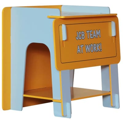 JCB Yellow Children's Digger Bedside Table