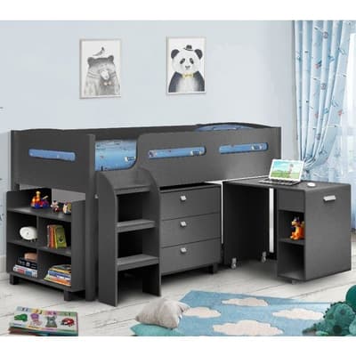 Kimbo Anthracite Mid Sleeper Cabin Bed