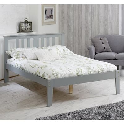 Kingston Grey Wooden Bed