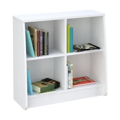 Loft Station White Wooden Bookcase