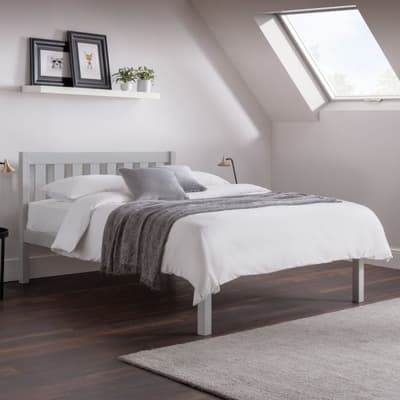 Luna Grey Wooden Bed Frame