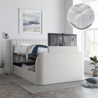 Small double tv sales ottoman bed