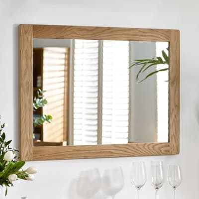 Mallory Oak Wooden Wall Mirror Mallory Oak Wooden Wall Mirror