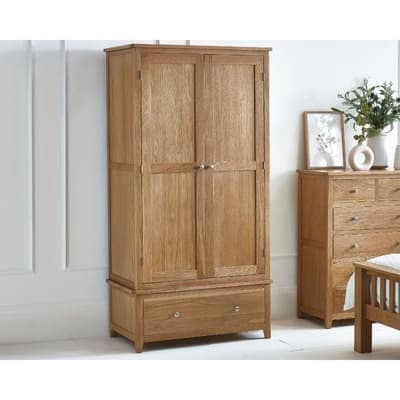 Mallory Oak Wooden Combination Wardrobe