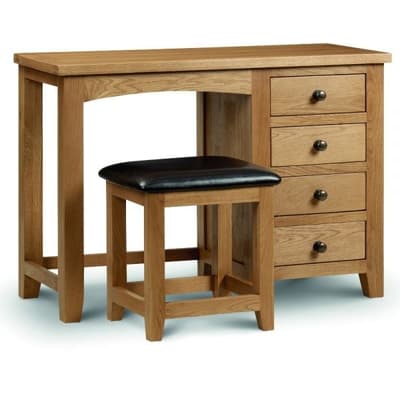 Marlborough Oak Single Pedestal Dressing Table