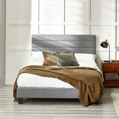 Merida Grey Fabric Bed