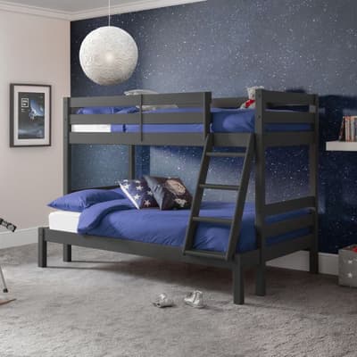 Merlin Anthracite Wooden Triple Sleeper Bunk Bed Merlin Anthracite Wooden Triple Sleeper Bunk Bed
