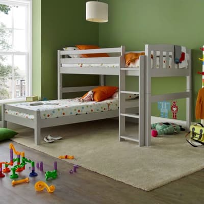 Max Dove Grey Wooden 6-in-1 Combination Bed