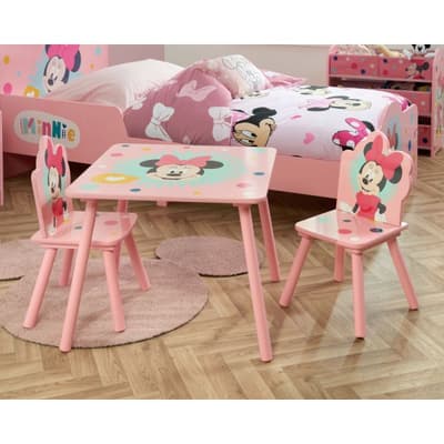 Disney Minnie Mouse Table + 2 Chairs