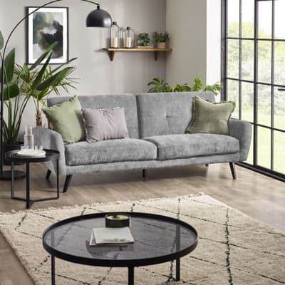 Monza Dove Grey Fabric Sofa Bed