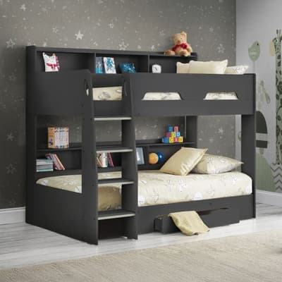 Orion Anthracite Wooden Storage Bunk Bed