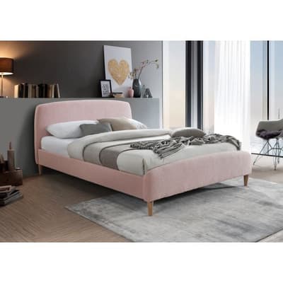 Otley Pink Fabric Bed Frame