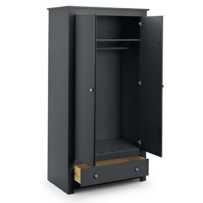 Radley Grey 2 Door Combination Wardrobe