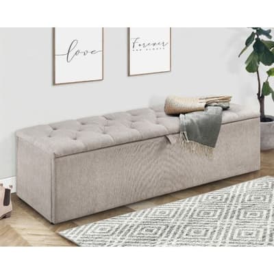 Ravello Mink Fabric Blanket Box Ravello Mink Fabric Blanket Box