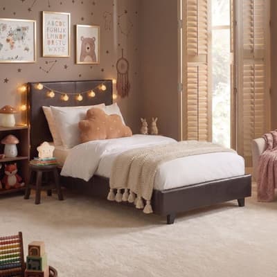 Rialto Brown Faux Leather Bed