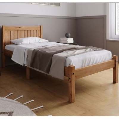 Rio Waxed Solid Pine Wooden Bed