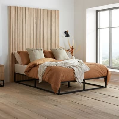 Soho Black Platform Metal Bed Frame