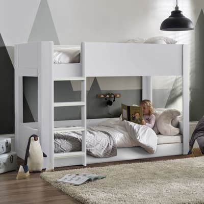 Solomon White Wooden Bunk Bed