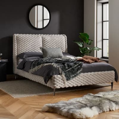 Tilly White Faux Fur Bed