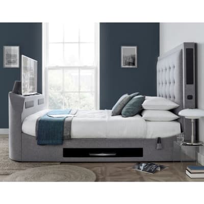 Titan 4.1 Grey Fabric TV Bed Frame