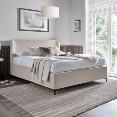 Tynedale Beige Fabric Ottoman Storage Bed