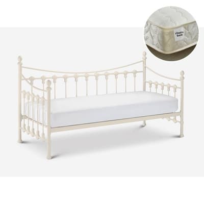 Versailles White Day Bed with Membound Mattress Included