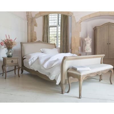 Willis & Gambier Camille Oak and White Wooden High Foot End Bed Frame