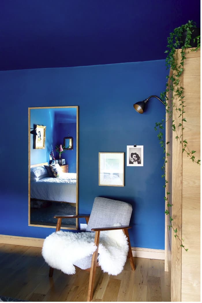 Deep Blue Bedroom Ceiling 