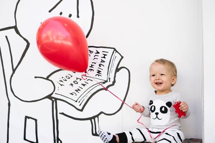 Baby And Wall Mural