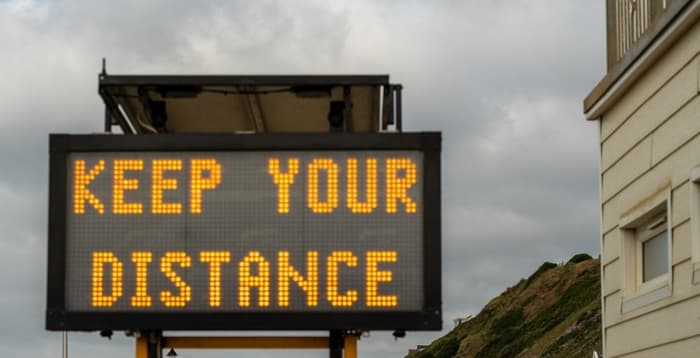 Keep Your Distance Sign