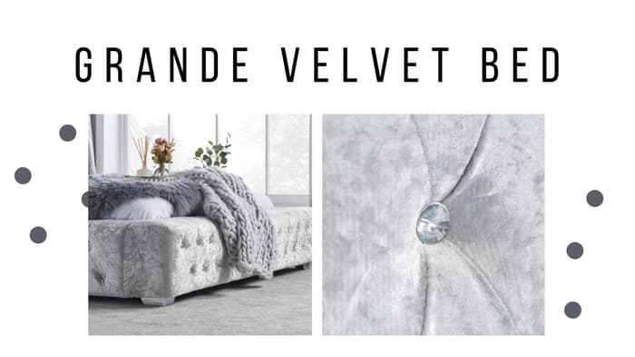 Grande Velvet Bed