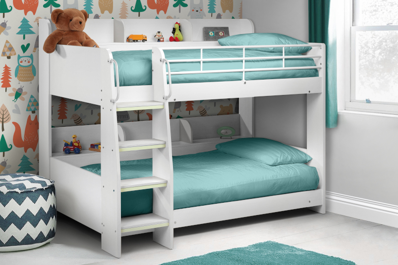 Julian Bowen Domino White Wooden Kids, How To Build A Child S Bunk Beds