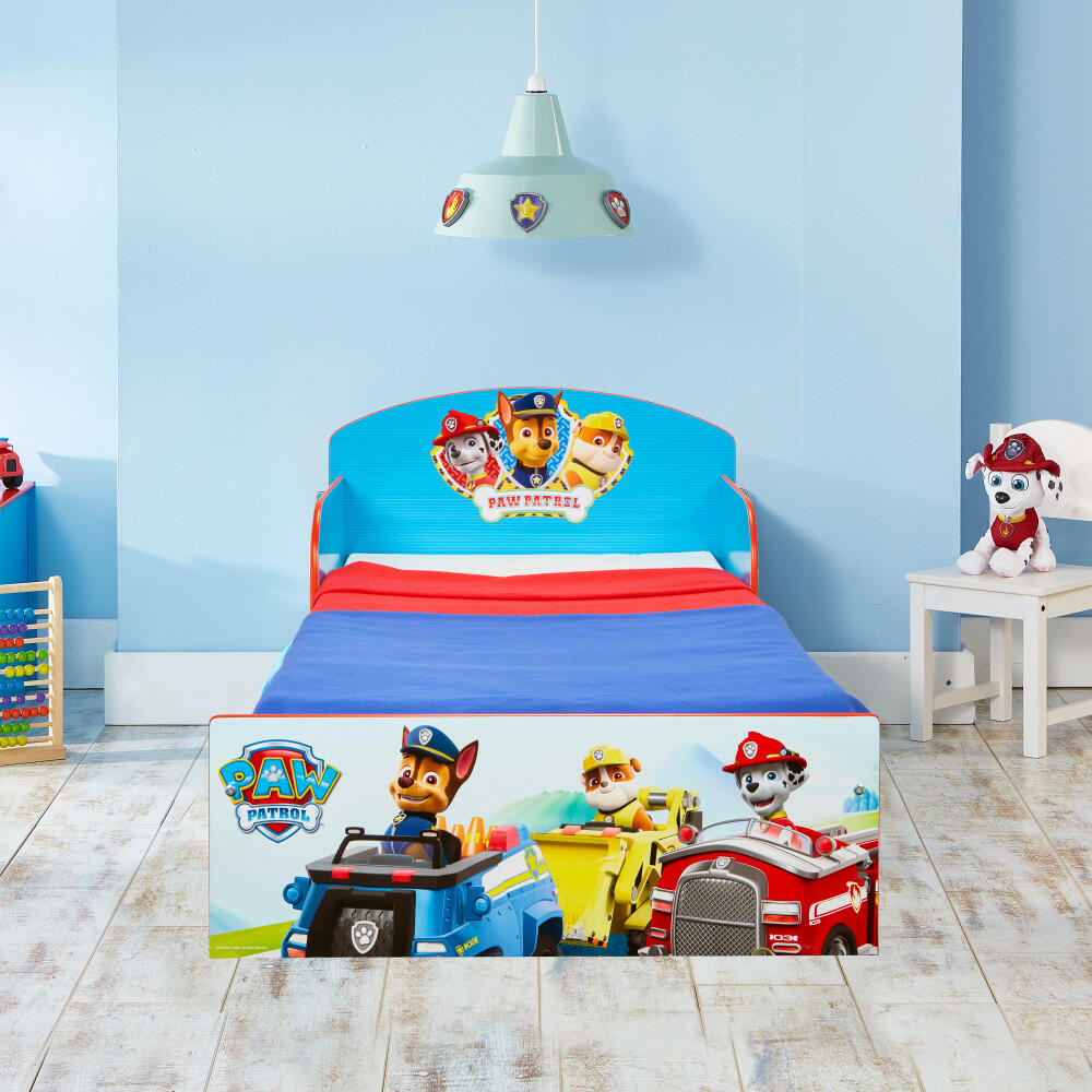 Red Paw Patrol Toddler Fitted Sheet and Pillow Case Set 
