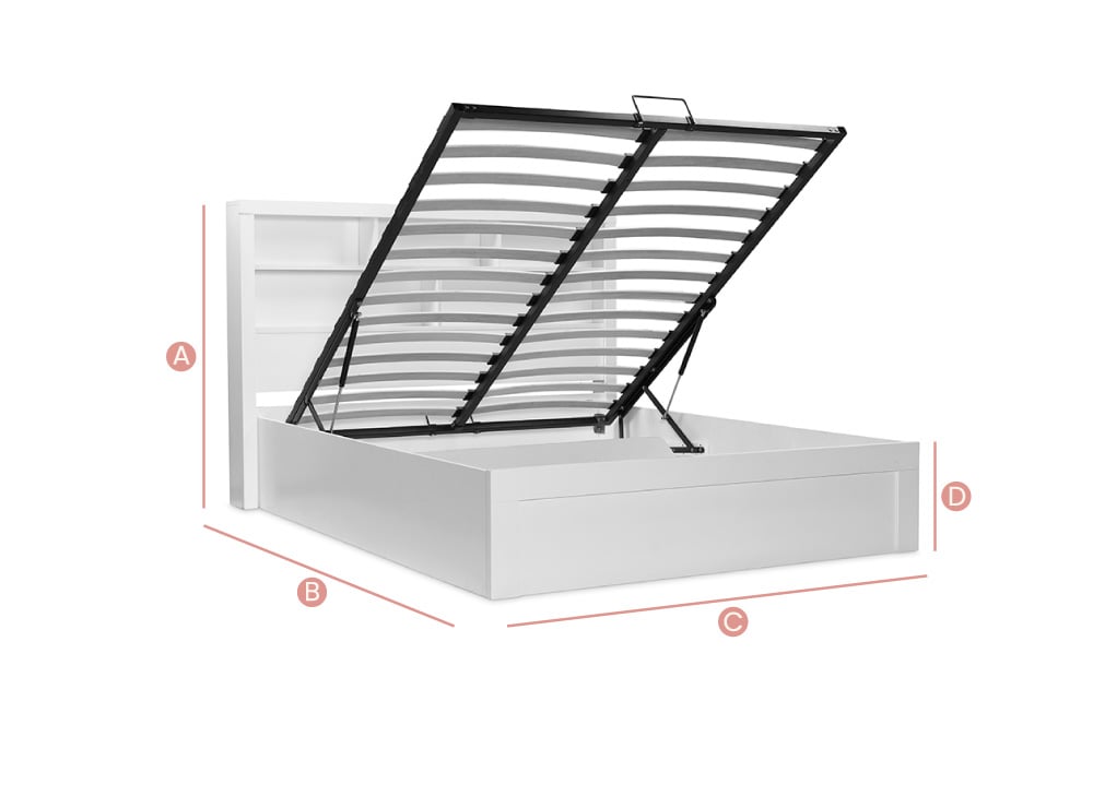 Arizona Storage Bed Sketch Dimensions
