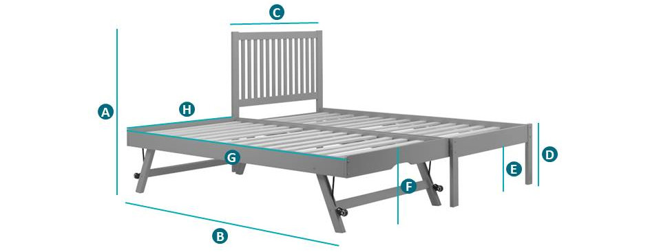 Buxton Pine Guest Bed Sketch