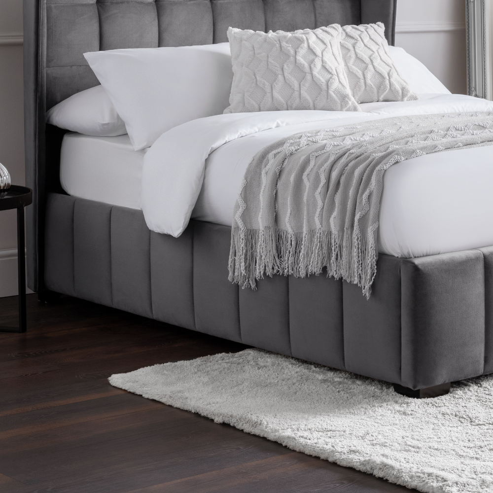 Full frame of Gatsby Grey Bed.