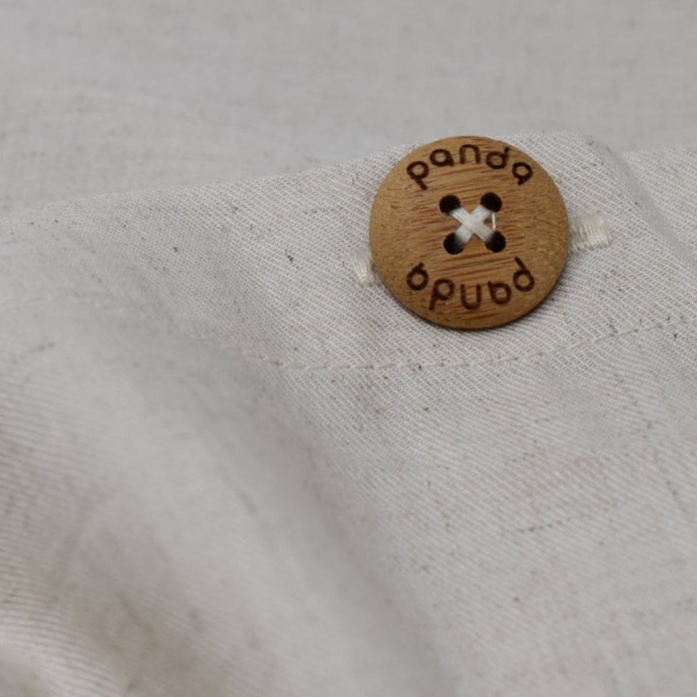 Panda Button Close Up
