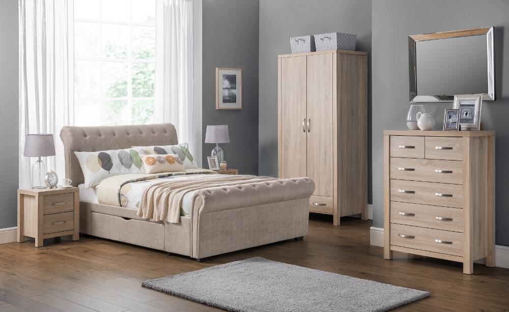 Hamilton Oak Wooden Bedroom Furniture Collection