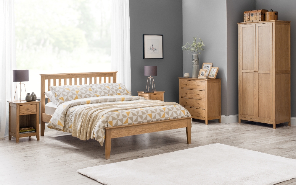 Salerno Oak Wooden Bedroom Furniture Collection