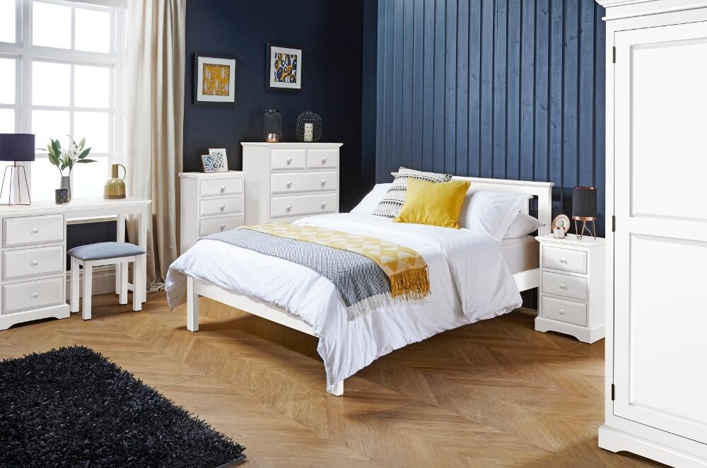 Suffolk White Wooden Bedroom Furniture Collection