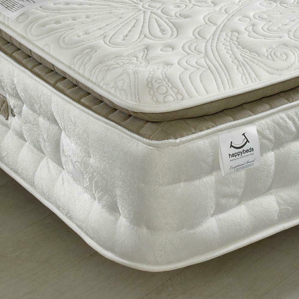 4FT - O Drawers Winsor Bed Set with Quilted Othopedic Mattress and Leather Headboard 