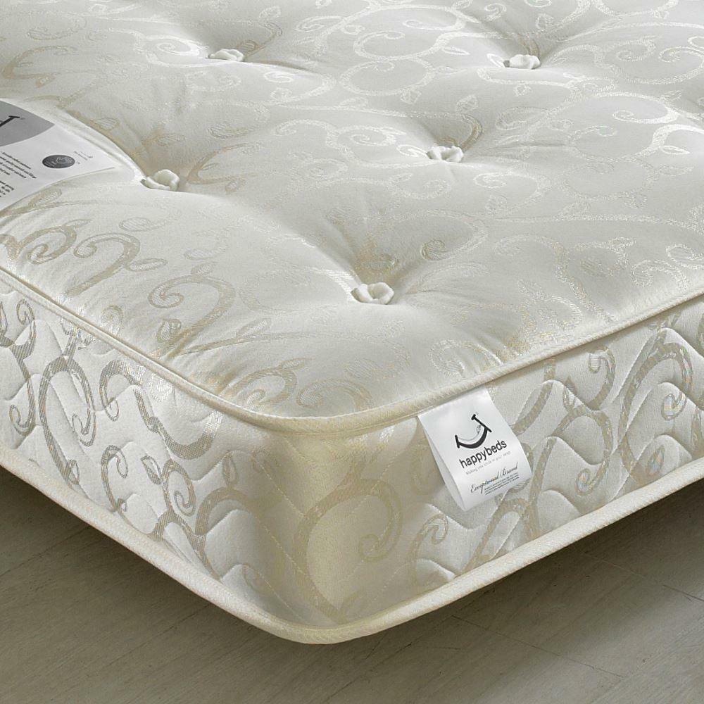 Gold Tufted Orthopaedic Spring Mattress - 4ft Small Double (120 x 190 cm)
