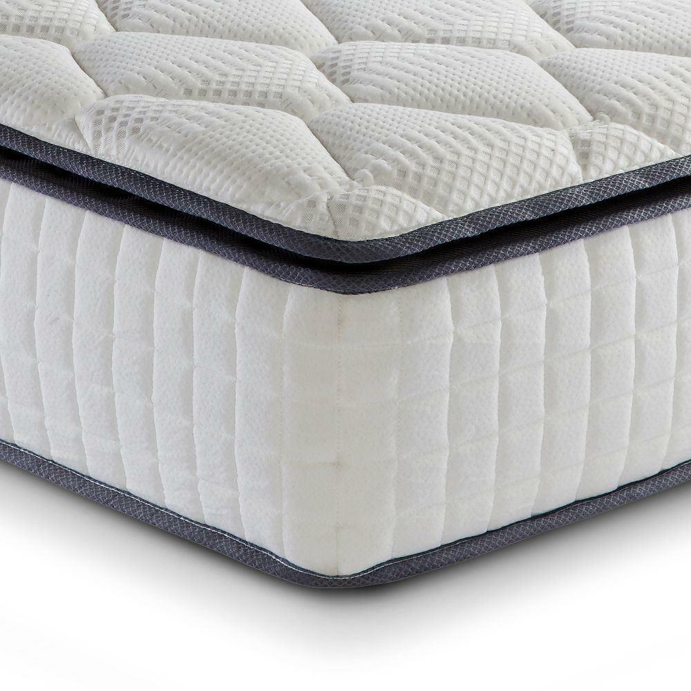 SleepSoul Bliss 800 Pocket Spring and Memory Foam Pillowtop Mattress - 6ft Super King Size (180 x 200 cm)