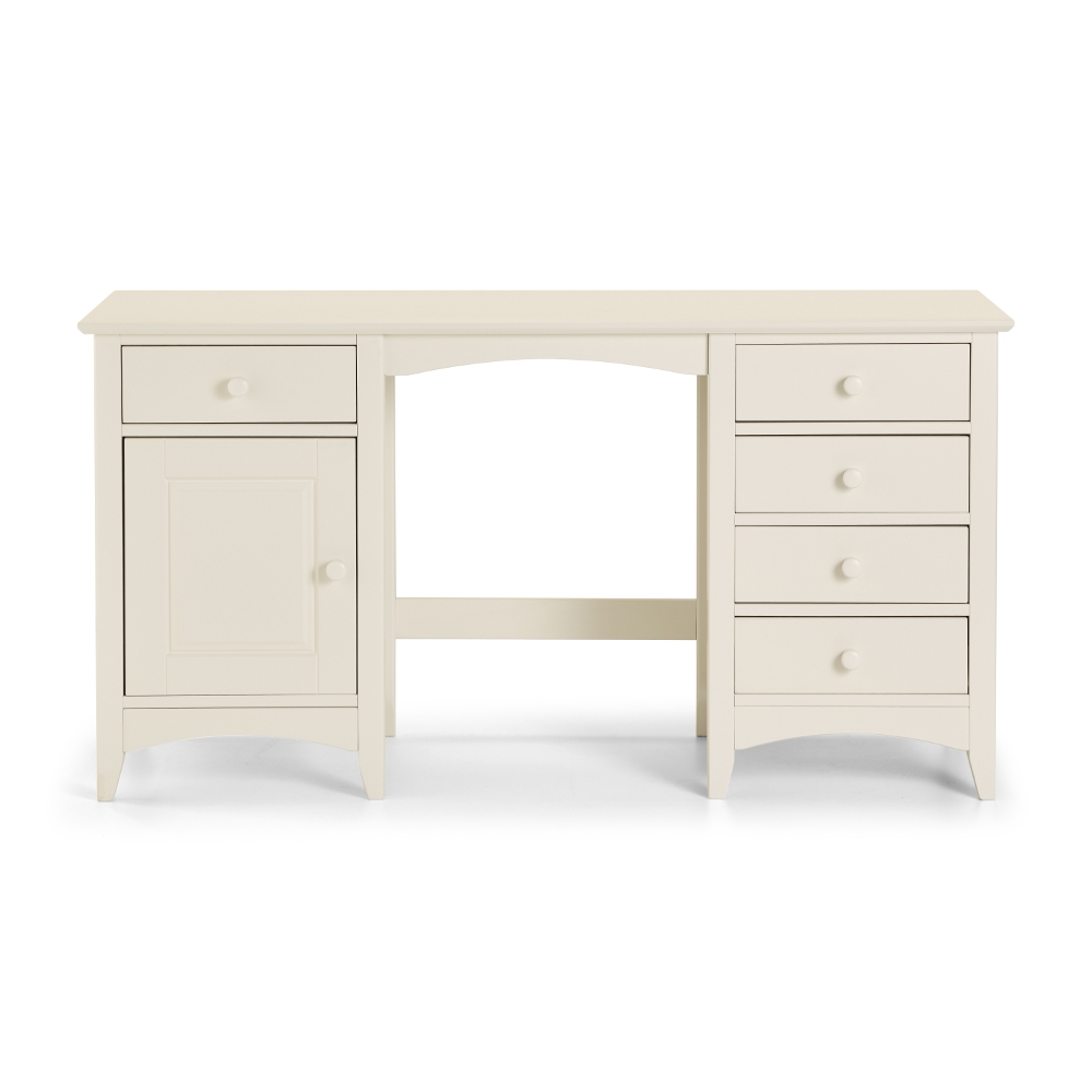 Cameo - Dressing Table - Stone White - Wooden - Happy Beds